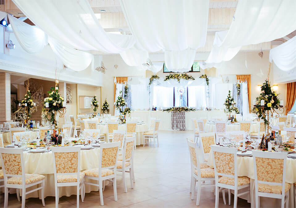 commercial cleaning of banquet hall venue